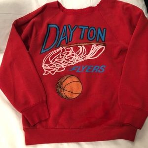 Vintage Dayton Flyers Scoop Neck Sweatshirt